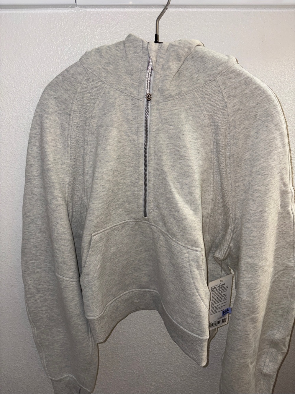 NWT Scuba Oversized Half Zip Hoodie